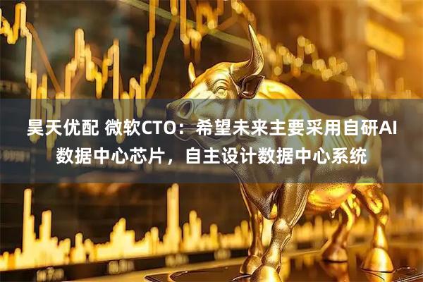 昊天优配 微软CTO：希望未来主要采用自研AI数据中心芯片，自主设计数据中心系统