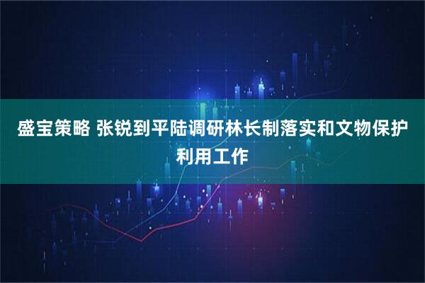 盛宝策略 张锐到平陆调研林长制落实和文物保护利用工作